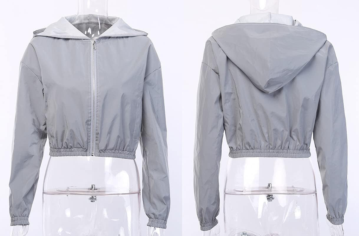 Reflective windbreaker jacket