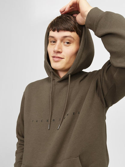 JACK & JONES Male Kapuzenpullover Logo Kapuzenpullover