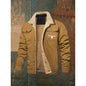 Casual cotton fleece lined jacket