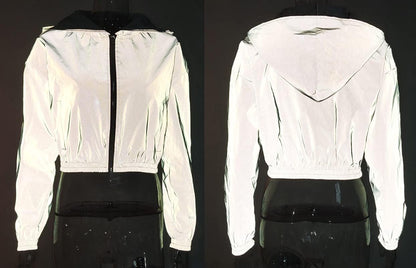 Reflective windbreaker jacket