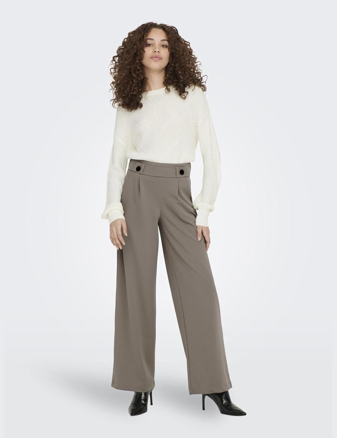 Female Wide Leg Pants JDYGEGGO Mid Waist Wide Leg Pants