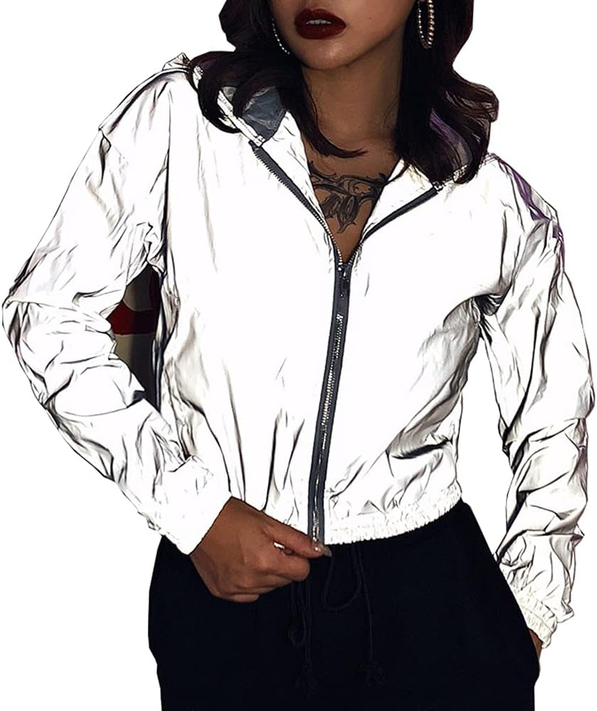 Reflective windbreaker jacket