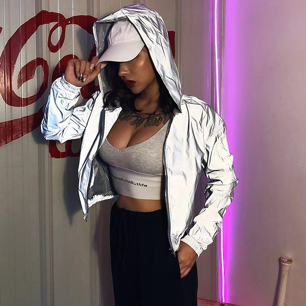 Reflective windbreaker jacket