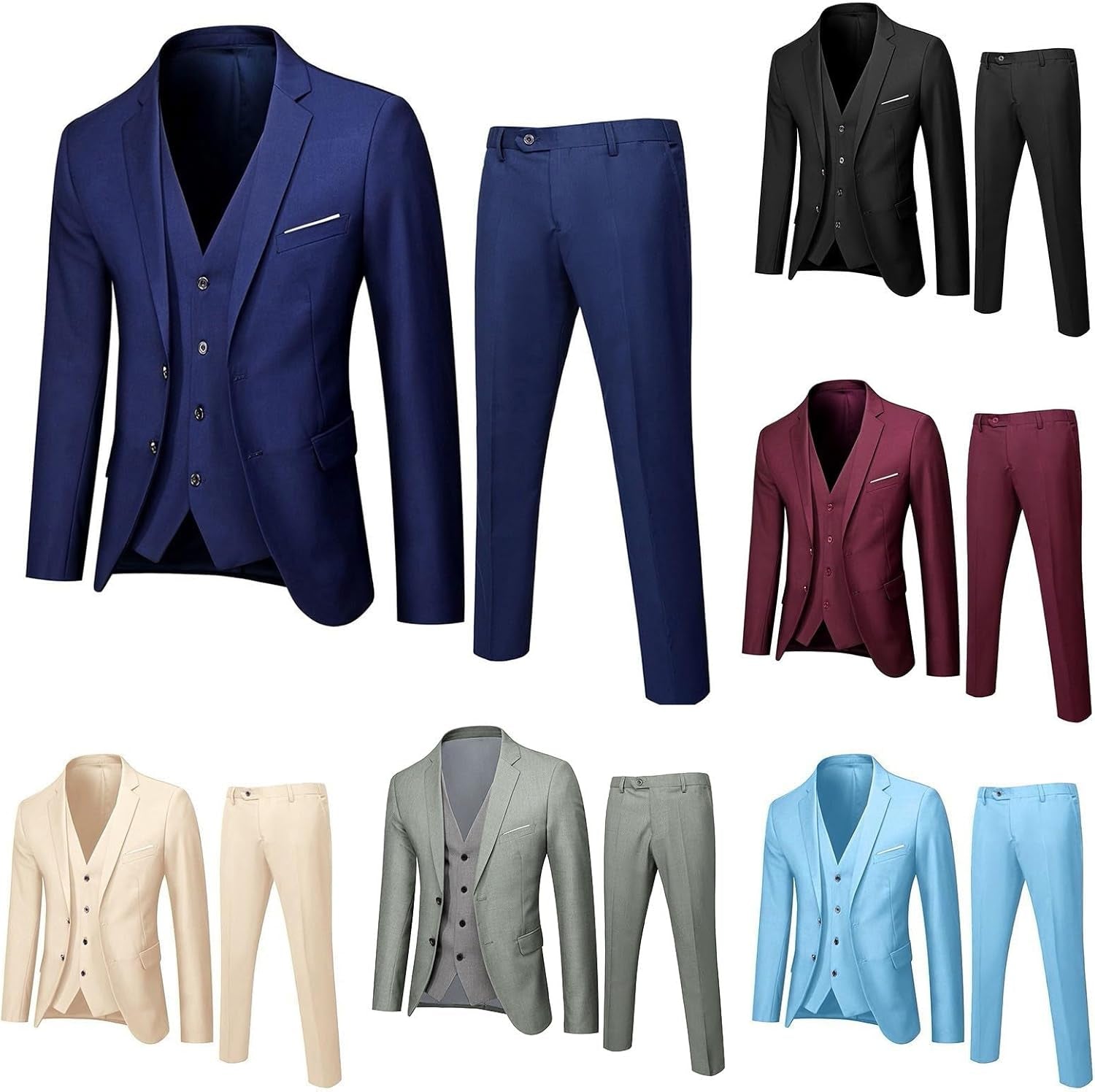 Elegant slim fit tuxedo suit