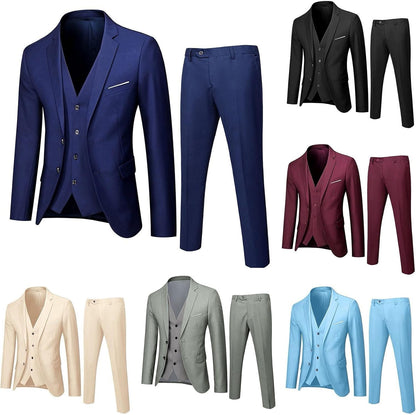 Elegant slim fit tuxedo suit