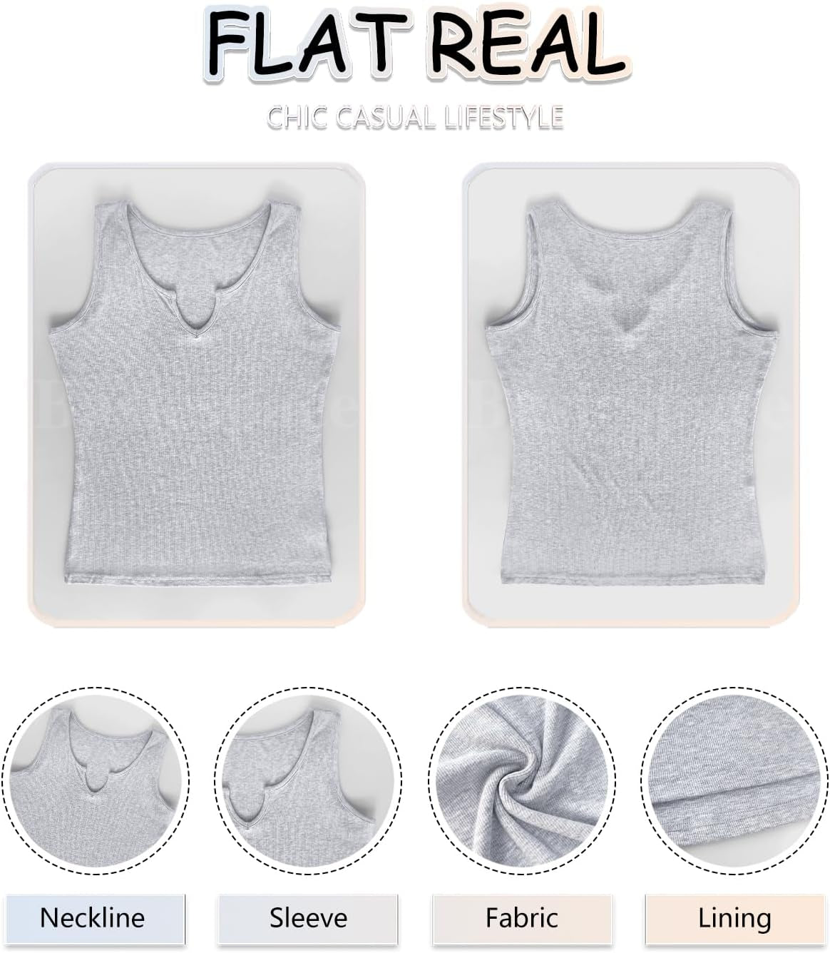 Basic sleeveless t-shirt